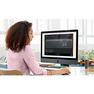 Logitech MX Keys for Business Keyboard - Wireless Connectivity - English (US) - Graphite - MX Keyswitch - Bluetooth - 10 m