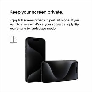 Belkin Privacy Screen Protector for iPhone 15 Pro + Easy Align Frame