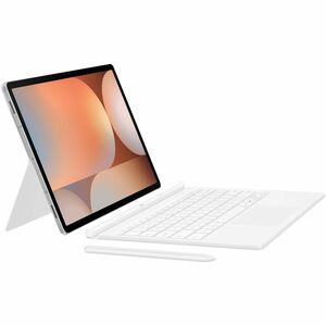 Samsung Book Cover Tastatur/Cover (Buchfalz) Samsung Galaxy Tab S9+ Tablet - Weiß - 286 mm Höhe x 193,4 mm Breite x 14,8 m