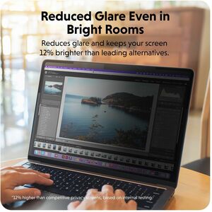 HyperShield HS5115GL 3H Anti-glare Privacy Screen Filter for Apple - For 38.1 cm (15") LCD MacBook Air - Anti-microbial - 