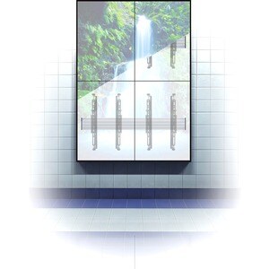 B-Tech System X BT8390-200 Mounting Rail for Mounting Collar, Mounting Bracket, Mounting Column, Video Wall, Menu Board, A