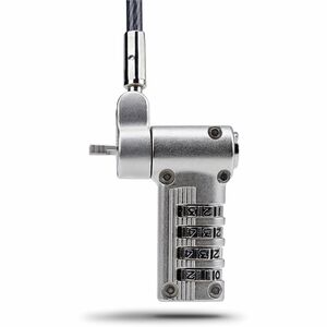 StarTech.com Universal Laptop Cable Lock 6.6ft, Serialized Combo Security Cable For Notebook, Compatible w/Noble Wedge®/Na