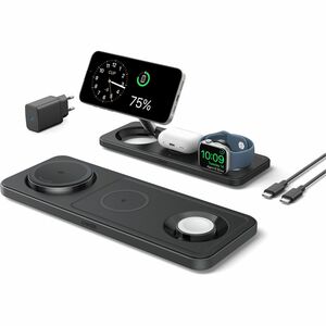 Anker MagGo 3 in 1 Wireless Charging Pad with Qi2 Black