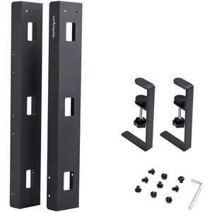 StarTech.com Kabelbündler - Schwarz - 1.0 Pack Paket - Kabelmanagementfach - 800,1 mm Länge - Pulverbeschichteter Stahl