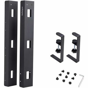 StarTech.com Kabelbündler - Schwarz - 1 Pack Paket - Kabelmanagementfach - 800,1 mm Länge - Pulverbeschichteter Stahl