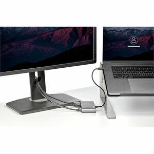 StarTech.com Thunderbolt 3 Docking Station for Notebook - Black, Silver - 2 Displays Supported - 4K - 3840 x 2160 - 1 x US
