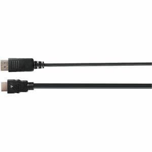 V7 V7DP14HDMI21-3M-BLK 3.05 m DisplayPort/HDMI A/V Cable - Cable for Audio/Video Device, Computer, Monitor, Projector - Fi