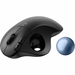 Logitech ERGO M575S Wireless Trackball Mouse, Wireless Ergonomic Mouse, Comfortable Thumb Control, Precise Tracking (Black