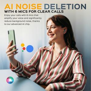 Treblab X9 Pro - Hybrid Active Noise Cancelling Earbuds - Siri, Google Assistant - Stereo - True Wireless - Bluetooth - 33