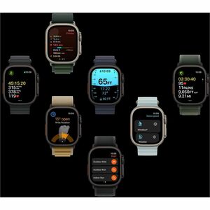 Apple Watch Ultra 2 Smart Watch - 1.93" (49 mm) - 1.73" (44 mm) - Pulse Oximeter Sensor, ECG Sensor, Optical Heart Rate Se