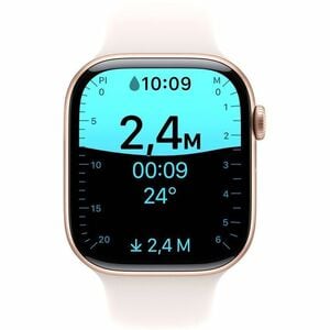 Apple Watch SE Smart Watch - 40 mm Case Height - 34 mm Case Width - Starlight Case Color - Starlight Band Color - Aluminiu
