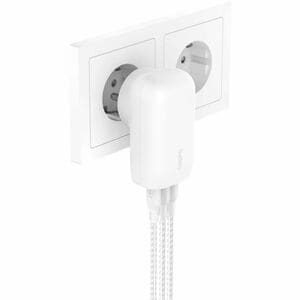 Belkin BoostCharge 3 Port USB-C Wall Charger with PPS 67W- White