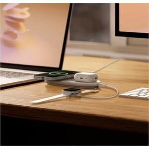 Belkin BoostCharge Pro 2-in-1 Magnetic Wireless Charging Pad with Qi2 15W- White