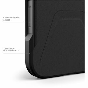 Urban Armor Gear Civilian Carrying Case Apple iPhone 16 Pro Max Smartphone - Black - Drop Resistant, Shock Absorbing, Impa