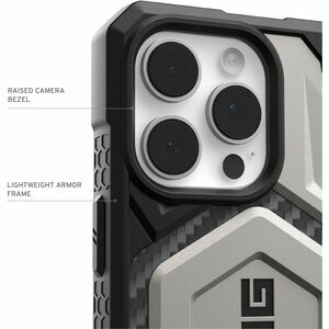 Urban Armor Gear Monarch Pro Rugged Case for Apple iPhone 16 Pro Smartphone - Titanium - Drop Resistant, Shock Resistant, 
