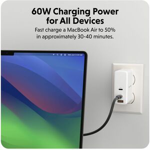 Hyper HyperJuice HJ4011BKGL 1,50 m USB-C Datentransferkabel - Cable for USB Gerät, MacBook, PC, Notebook, Telefon, Tablet,