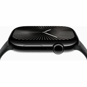 Apple Watch Series 10 Smart Watch - 46 mm Case Height - 39 mm Case Width - Jet Black Case Color - Black Band Color - Alumi