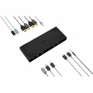 i-tec USB Type C Docking Station for Monitor, Smartphone, Microphone, Notebook, Tablet - Charging Capability - 100 W - 2 D