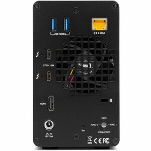 OWC Gemini Thunderbolt Dock and External Storage Solution - 2 x HDD Supported - 2 x HDD Installed - 8 TB Installed HDD Cap