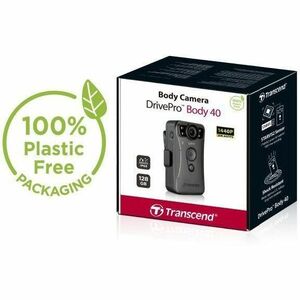 Transcend DrivePro Body 40 Digitaler Camcorder - Bildstabilisator, Elektronisch - 128 GB Flash-Speicher - USB - Wireless LAN