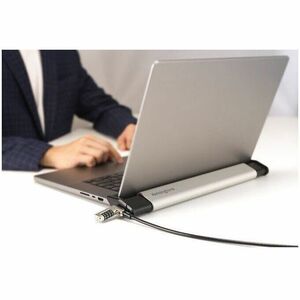 Kensington Laptop Locking Station 2.0 with Slim Combination Lock - for Notebook, MacBook Pro - Brushed Aluminum