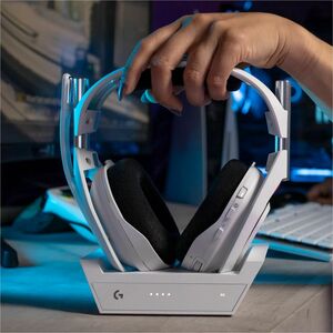 Logitech G Astro A50 (Gen 5) Wireless On-ear, Over-the-head Stereo Gaming Headset - White - Binaural - Circumaural - 1200 