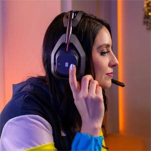 Logitech G Astro A50 (Gen 5) Wireless On-ear, Over-the-head Stereo Gaming Headset - Black - Binaural - Circumaural - 1200 