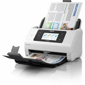 Epson WorkForce DS-800WN Sheetfed Scanner - 600 x 600 dpi Optical - White - 30-bit Color - 10-bit Grayscale - 50 ppm (Mono