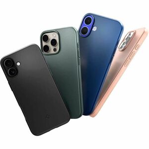 Spigen Thin Fit Case for Apple iPhone 16 Smartphone - Navy Blue - Scratch Resistant, Shock Resistant, Drop Resistant - Pol