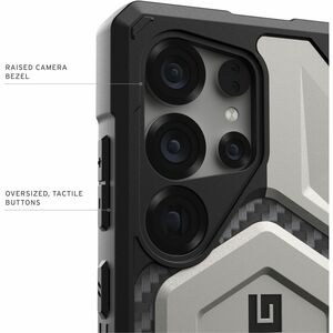 Urban Armor Gear Monarch Pro Case for Samsung Galaxy S25 Ultra Smartphone - Titanium
