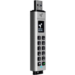DataLocker Sentry K350 128 GB USB 3.1 (Gen 1) Type A, USB 2.0 Type A Flash Drive - 256-bit AES - TAA Compliant - 190 MB/s 