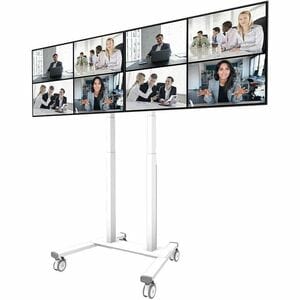 Adattatore per supporto Neomounts per LCD display, Schermo, Montaggio a muro - Bianco - Regolabile in altezza - 2 Schermo/