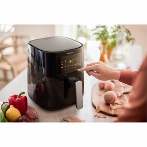 Friggitrice ad aria Philips HD9252 - Elettrico - 1400 W - 4,10 L - Nero, Argento