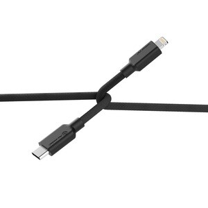 Alogic Elements Pro 2 m Lightning/USB-C Datentransferkabel - 1 - Cable for iPhone, iPad, iPod - 480 Mbit/s - MFI - Schwarz