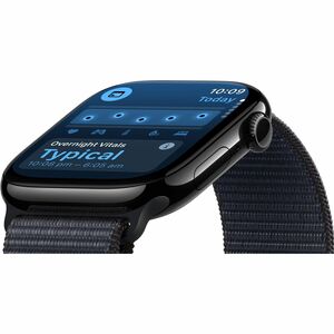 Apple Watch Series 10 Smart Watch - 4.20 cm (1.65") Case Height - 3.60 cm (1.42") Case Width - Jet Black Case Color - Ink 