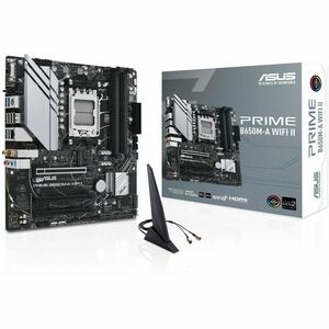 Scheda madre desktop da gioco Asus Prime B650M-A WIFI II - AMD B650 Chipset - Socket AM5 - Micro ATX - Ryzen 7, Ryzen 8, R