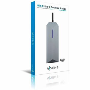 USB-C DOCK 8EN1 USB-C A HDMI RJ45 USB PD SD MICRO SD GRIS 15C