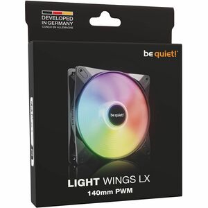 be quiet! Light Wings LX Cooling Fan - Multimedia System, Case, Cooling System, PC - 140 mm Maximum Fan Diameter - 1 x Fan