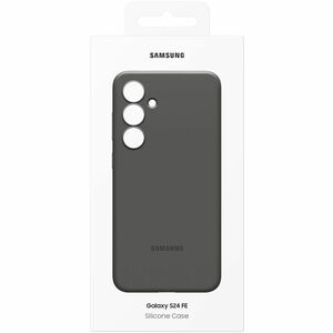 Samsung Case for Samsung Galaxy S24 FE Smartphone - Black - Wear Resistant, Tear Resistant, Damage Resistant - Silicone, P