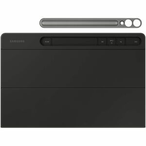 Samsung Keyboard/Cover Case (Book Fold) Samsung Galaxy Tab S9 FE+, Galaxy Tab S10+, Galaxy Tab S9+ Tablet - Black - 188.4 