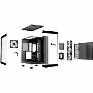 be quiet! Light Base 600 LX Black Computergehäuse - ATX, Micro ATX, Mini ATX Motherboard Supported - Midi-Tower - Stahl, G