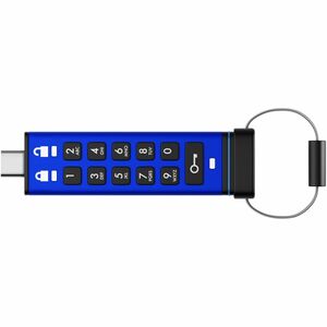 Lecteur flash iStorage datAshur PRO+C Durci - 128 Go - USB 3.2 (Gen 1) Type C - 256-bit AES, XTS-AES - 310 Mo/s Read Speed