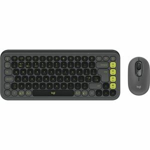 Logitech POP Icon Combo Keyboard & Mouse - QWERTY - English (UK) - Wireless Bluetooth Keyboard - Keyboard/Keypad Color: Gr