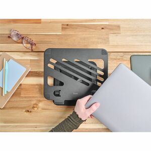 Trust Height Adjustable Notebook Stand - Up to 40.6 cm (16") Screen Support - 10 kg Load Capacity - 4.2 cm Height x 25.9 c