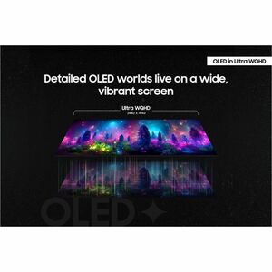 Samsung Odyssey OLED G8 S34DG856SN 34" Class UW-QHD Curved Screen Gaming OLED Monitor - 21:9 - Silver, Black - 34" Viewabl