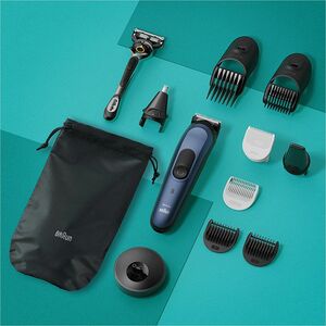 Trimmer Braun MGK7421 - Blu - Per Maschio - x Metallo Lame - senza filo - 1,67 Ora Tempo di funzionamento massimo batteria