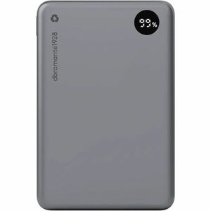 dbramante1928 ApS Recharge Power Bank - Grey - 10000 mAh - 3 A, 2.22 A, 1.67 A - 5 V DC, 9 V DC, 12 V DC Output - 5 V, 9 V