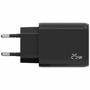 CHARGER 25W 1XUSB-C PD3.0 1XUSB-A QC3.0 BLACK