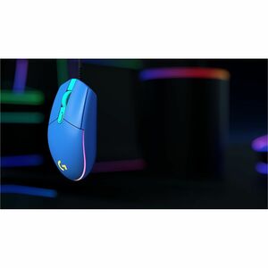 Logitech G G102 游戏鼠标 - USB - 激光 - 6 按钮 - 6 可编程按钮 - 蓝 - 电缆 - 8000 dpi