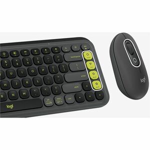 Logitech POP Icon Combo Keyboard & Mouse - Wireless Bluetooth Keyboard - English - Graphite - Wireless Bluetooth Mouse - O